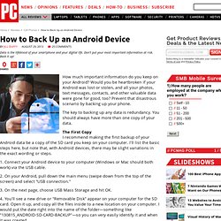 How to Back Up an Android Device