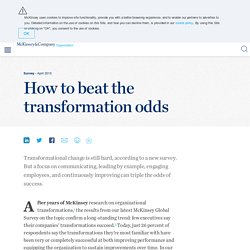 How to beat the transformation odds