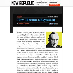How I Became a Keynesian