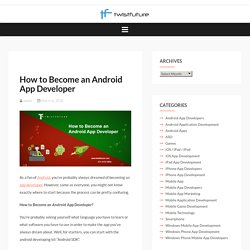 How to Become an Android App Developer