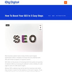 How To Boost Your SEO In 5 Easy Steps