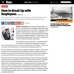 How to Break Up With Employees