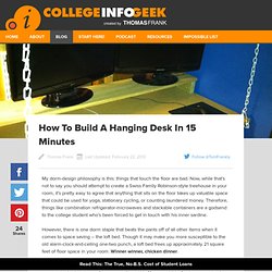 How To Build A Hanging Desk In 15 Minutes