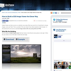 How to Build a CSS Image Viewer the Clever Way