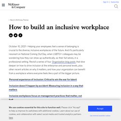 How to build an inclusive workplace