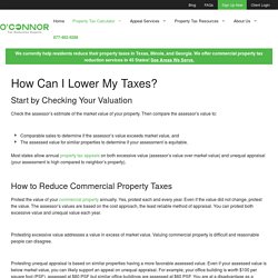 How Can I Lower My Property Taxes?