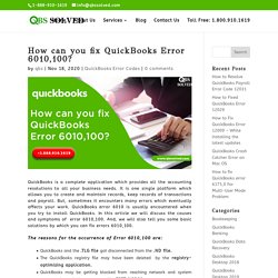 How can you fix QuickBooks Error 6010,100?