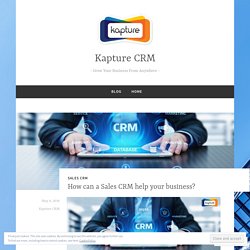 How can a Sales CRM help your business?