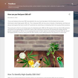 How can you find pure CBD oil?