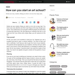 How can you start an art school? (
