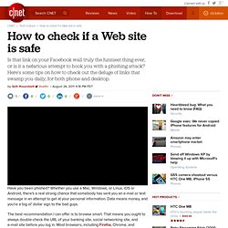 How to check if a Web site is safe