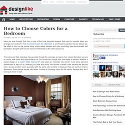 How to Choose Colors for a Bedroom
