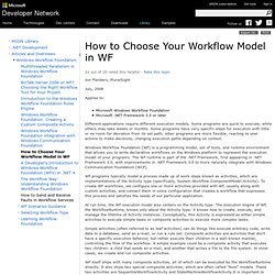 How to Choose Your Workflow Model in WF