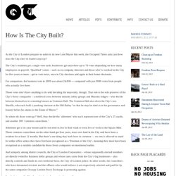 How Is The City Built?