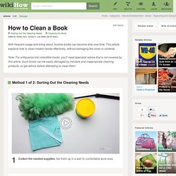 How to Clean a Book: 9 Steps