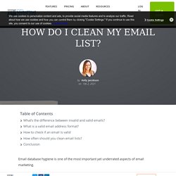 How Do I Clean My Email List?