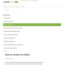 How to contact an author – Help Center