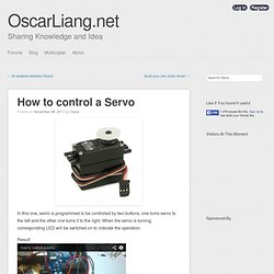 How to control a Servo