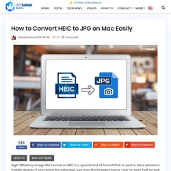 How to Convert HEIC to JPG on Mac Easily
