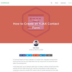 How to Create an AJAX Contact Form