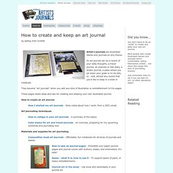 How to create and keep an art journal