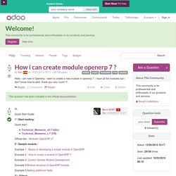How i can create module openerp 7 ?