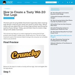 How to Create a Tasty Web 2.0 Text Logo