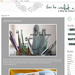 crochet hooks {crochet basics}