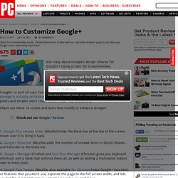 How To Customize Google+