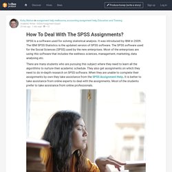 How To Deal With The SPSS Assignments?