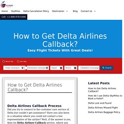Delta Airlines Callback