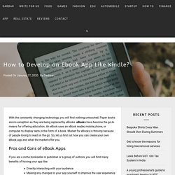 How to Develop an Ebook App Like Kindle?