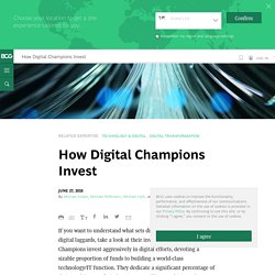 How Digital Champions Invest
