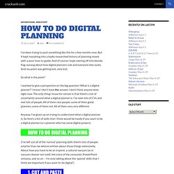 How to do Digital Planning
