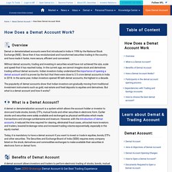 How does a Demat Account work
