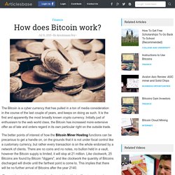 How does Bitcoin work?