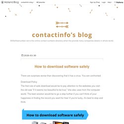 How to download software safely