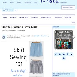 How to Draft and Sew a Skirt