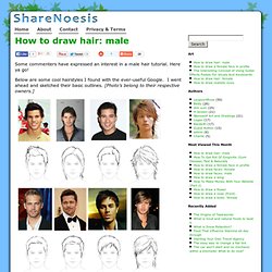 How to draw hair: male