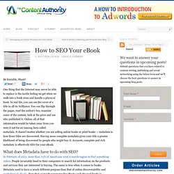 How to SEO your eBook