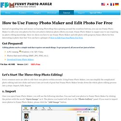 How to edit photo for free