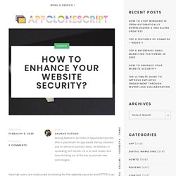 How to enhance your website security?