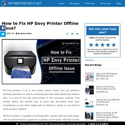 How to Fix HP Envy Printer Offline Issue?