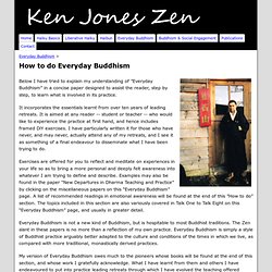 How to do Everyday Buddhism - Ken Jones Zen