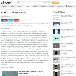 How to Use Facebook: Video Series