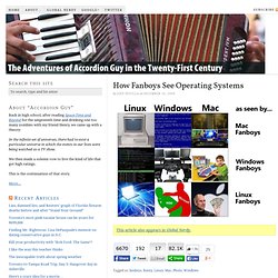 How Fanboys See Operating Systems — The Adventures of Accordion Guy in the 21st Century