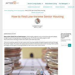 How to Find Low-Income Senior Housing