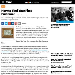 How to Find Your First Customer