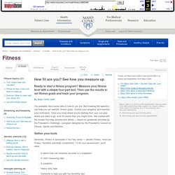 How fit are you? See how you measure up - MayoClinic.com