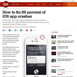 How to fix 95 percent of iOS app crashes